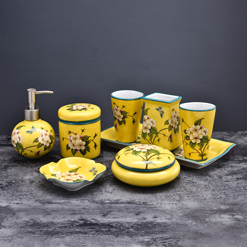 Wedding Supplies Ceramic Bathroom Components Set