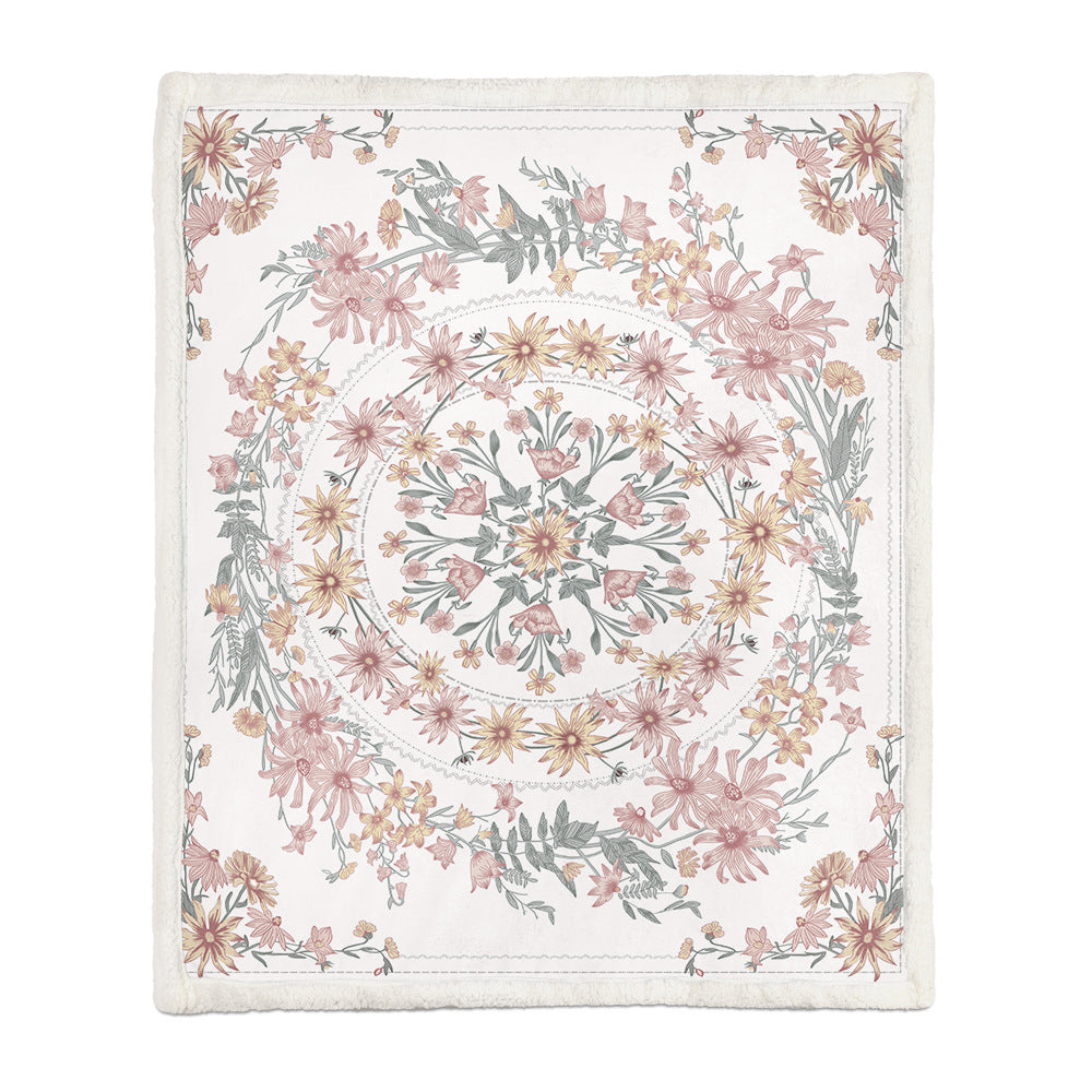 Flannel Blanket Air Conditioning Blanket Napping Blanket