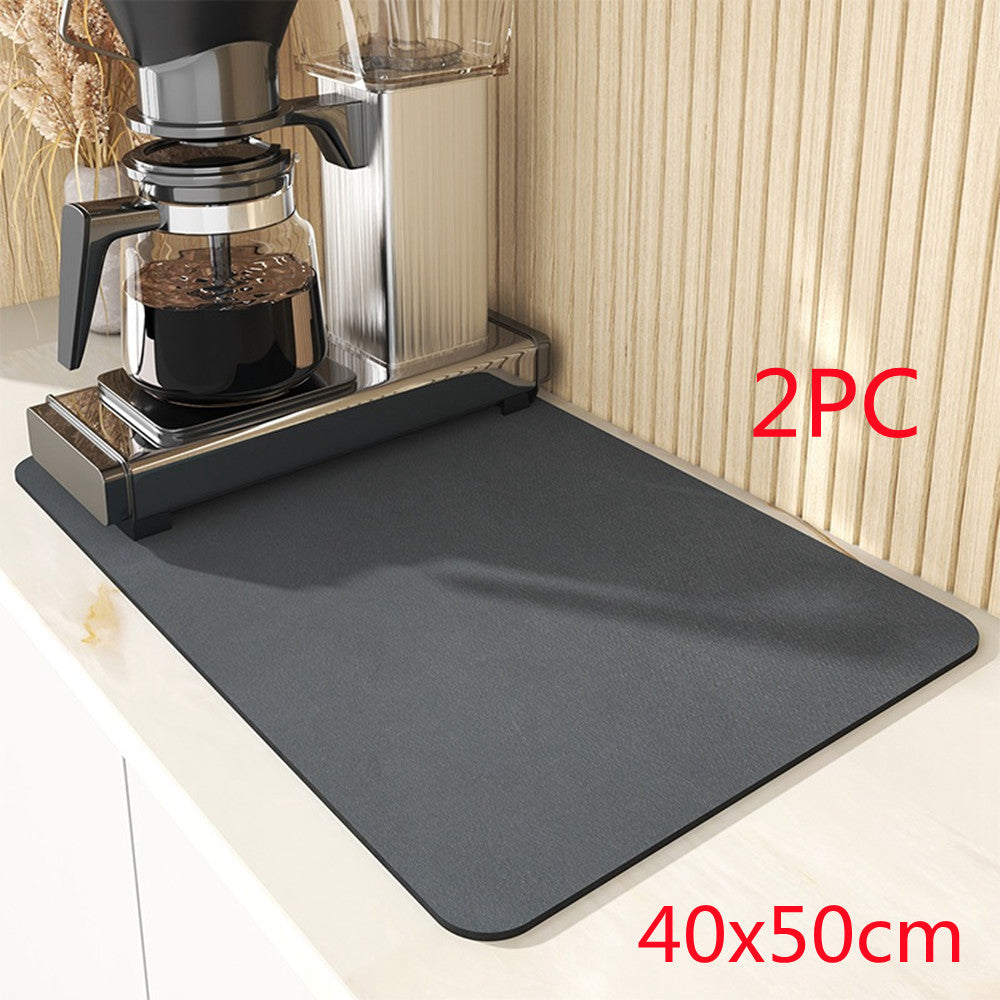 Skin Drain Pad Rubber Dish Drying Mat Super Absorbent Drainer