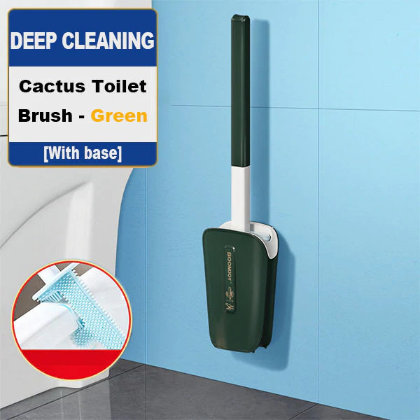 Household No Dead Corner Bathroom With Bucket Wall-mounted Cleaning Brush