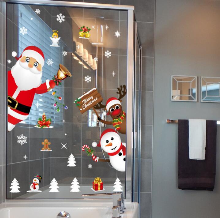 Christmas Door And Window Decorations Shop Window Glass