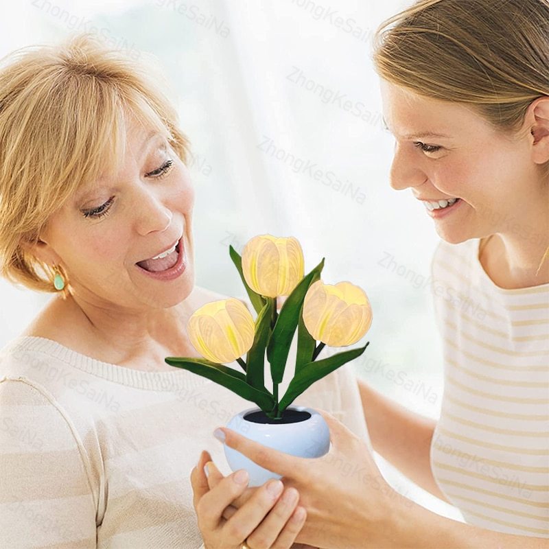 LED Tulip Night Light Simulation Flower Table Lamp LED Lights