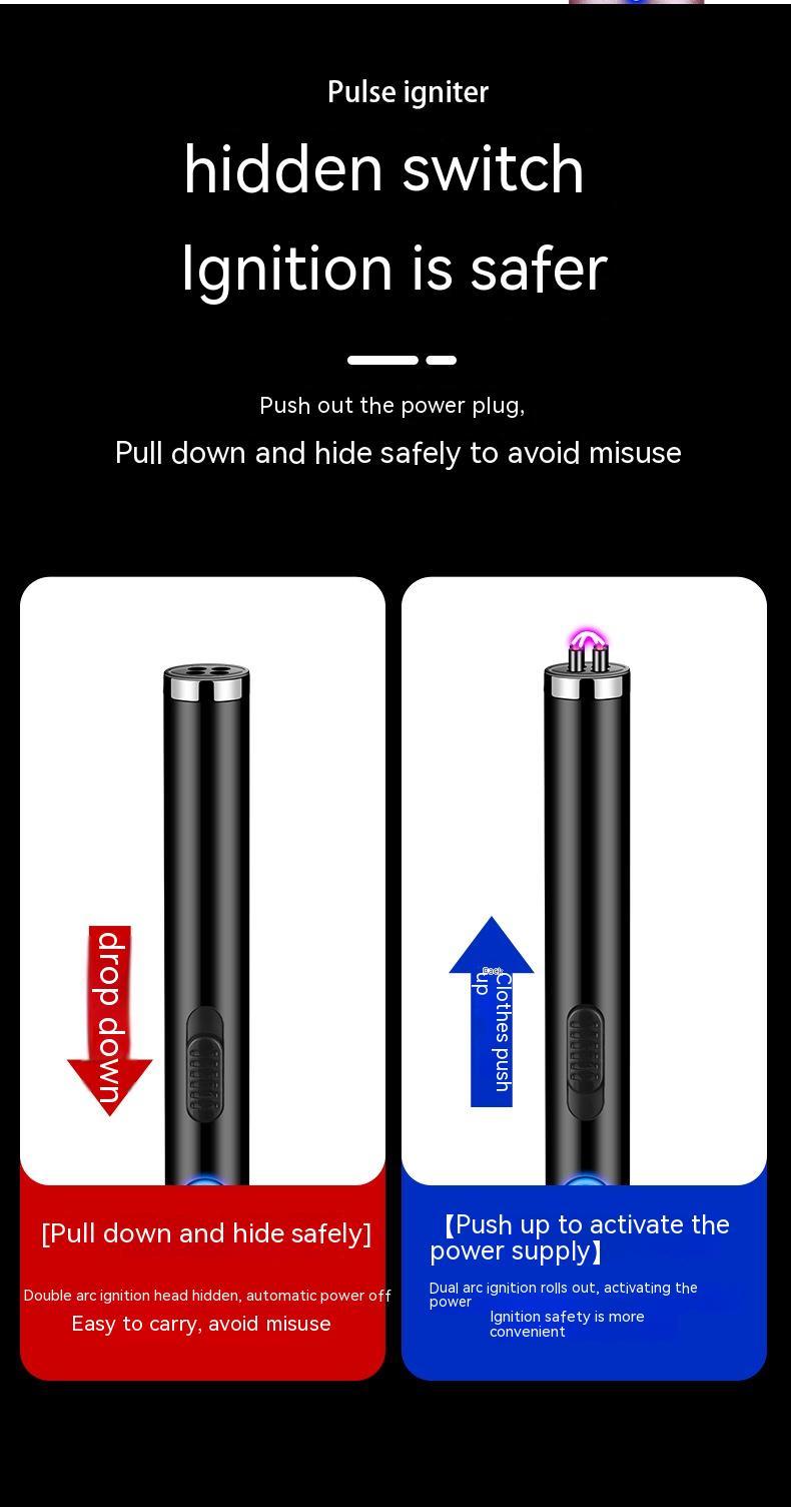 Strong Double Safety Windproof Burning Torch Kitchen Natural Gas Range Igniter