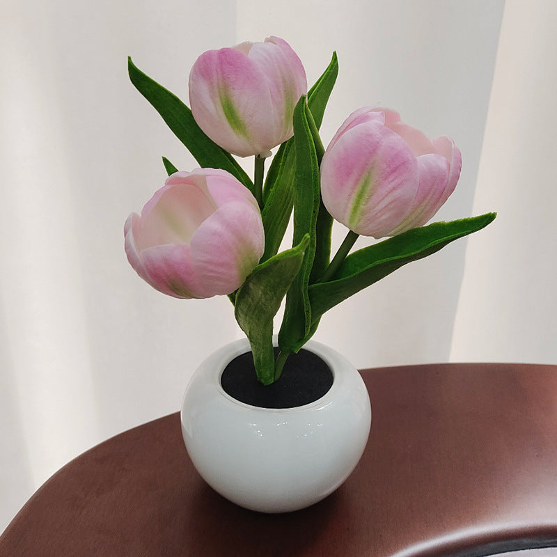LED Tulip Night Light Simulation Flower Table Lamp LED Lights