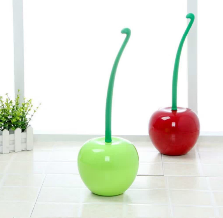 Long Handle Soft Hair Household Toilet Brush Cherry Toilet Brush