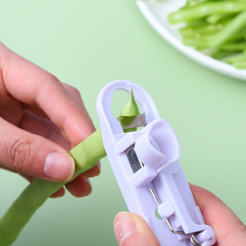 Green Bean Slicer Cutter Cut Fruit Vegetable Stringer Peeler