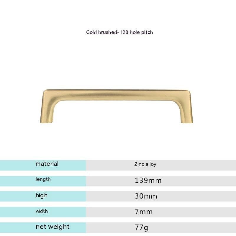 Nordic Cabinet Door Handle Modern Minimalist Black Gray