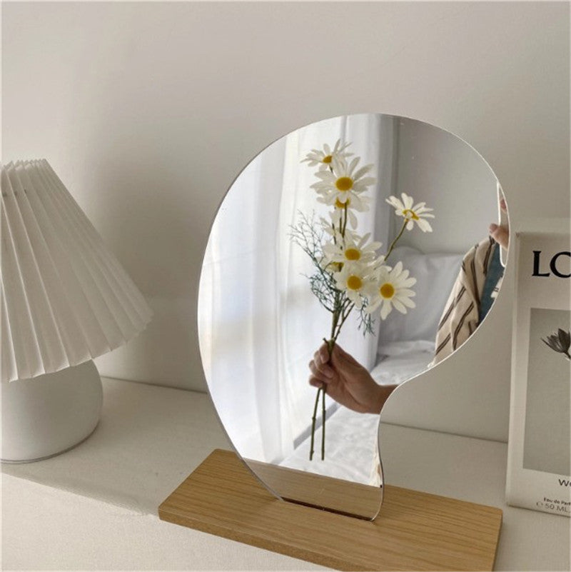 Retro Style Handmade Rattan Mirror Bedroom Home