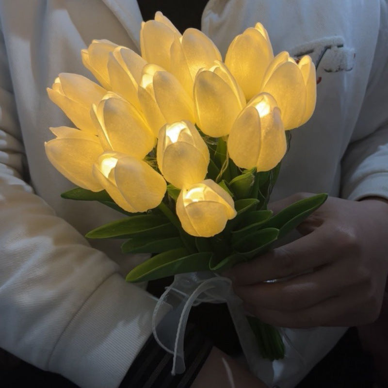 Flashing Tulip Holding Flower Decoration