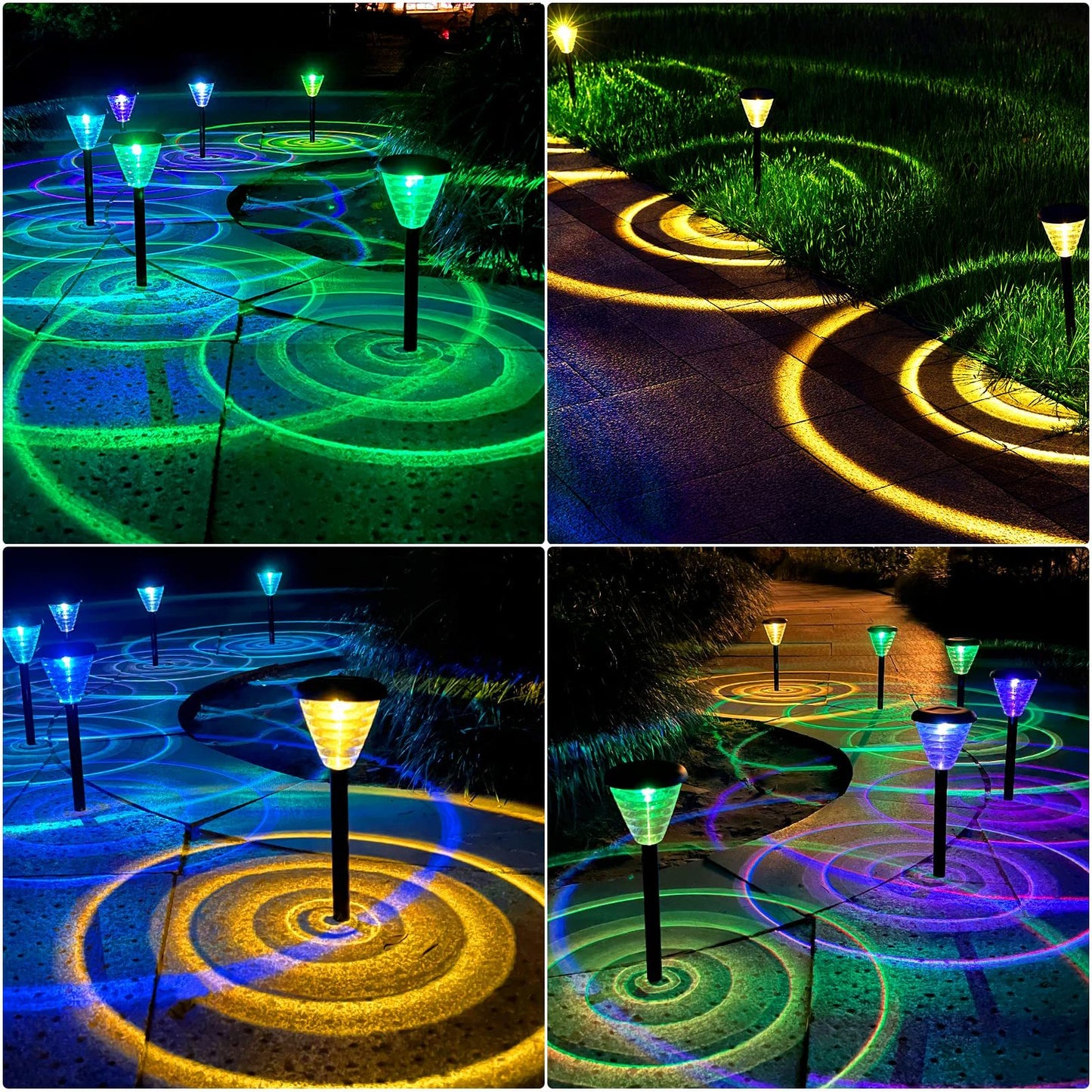 Solar Pathway Lights Led Home Outdoor Waterproof Plug-in Garden Lawn