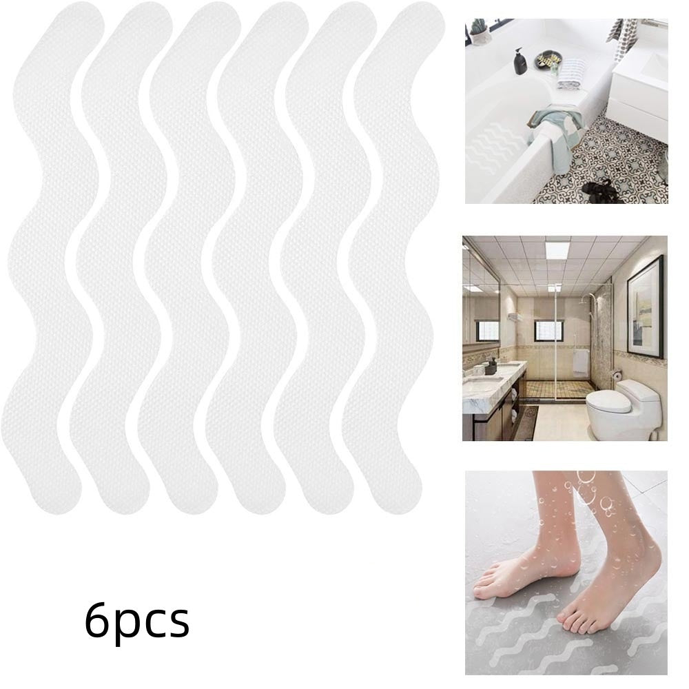 S-type Bathroom Anti-slip Sticker Transparent Bathtub Stair