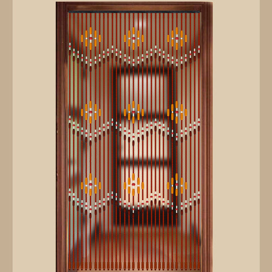 Three Wave Door Curtains Bamboo And Wood Bead Curtains Extended Version