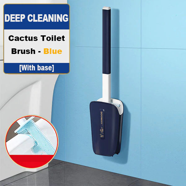Household No Dead Corner Bathroom With Bucket Wall-mounted Cleaning Brush