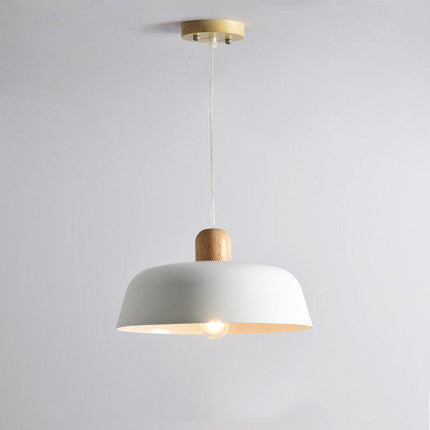 Nordic Wood Pendant Lighting Fixture Luminaire Round Kitchen Dining