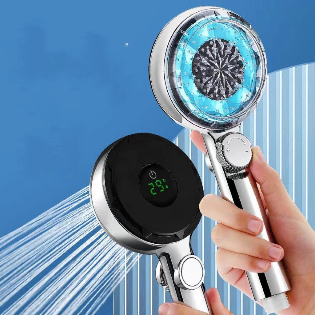 High Pressure Shower Head Temperature Digit Display