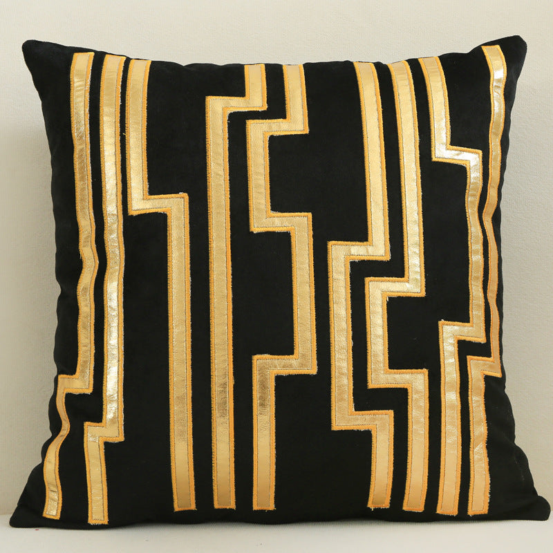 Dutch velvet gilded pillow case