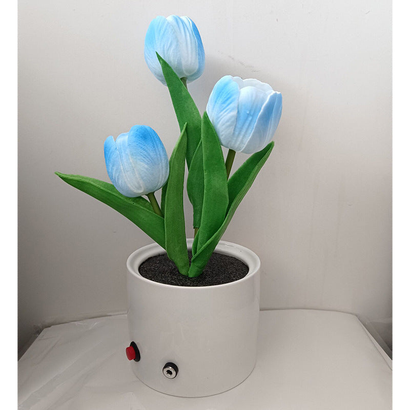 LED Tulip Night Light Simulation Flower Table Lamp LED Lights
