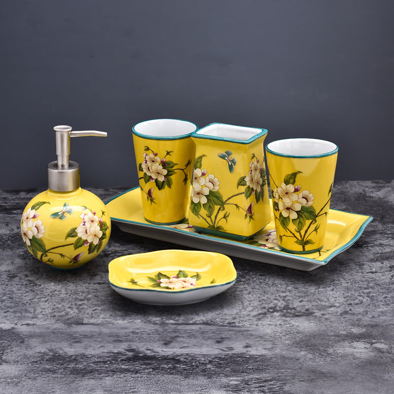 Wedding Supplies Ceramic Bathroom Components Set