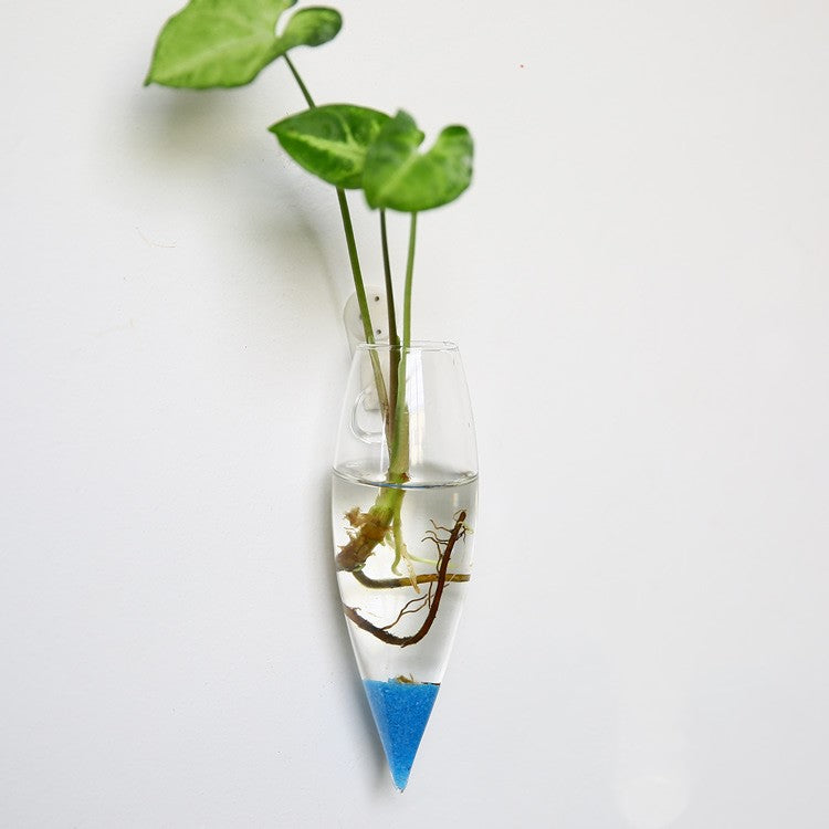 Fashion Wall Hanging Glass Flower Vase Terrarium Wall Fish Tank