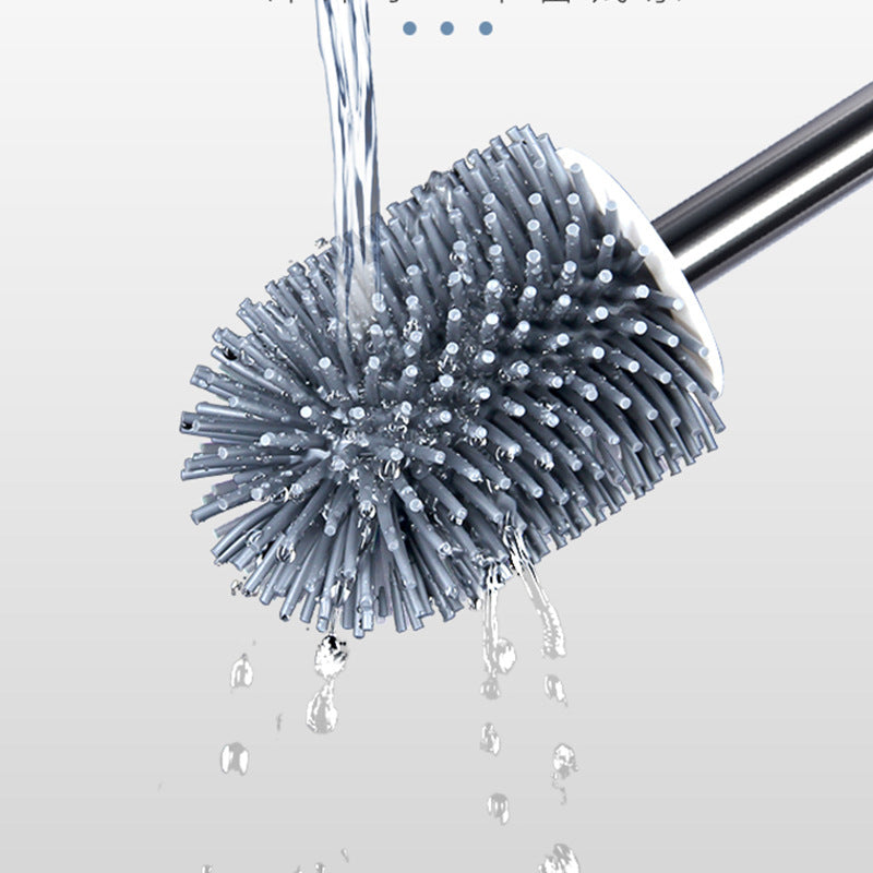 Portable Toilet Brush With Soft Bristles