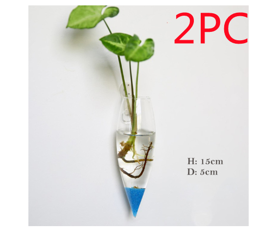 Fashion Wall Hanging Glass Flower Vase Terrarium Wall Fish Tank