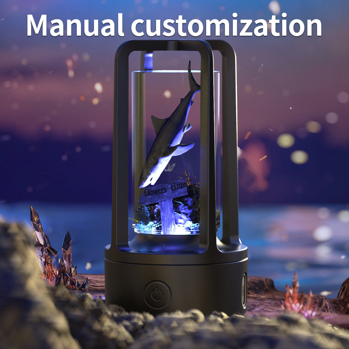 2 In 1 DIY Audio Crystal Light And Bluetooth-compatible Night Light