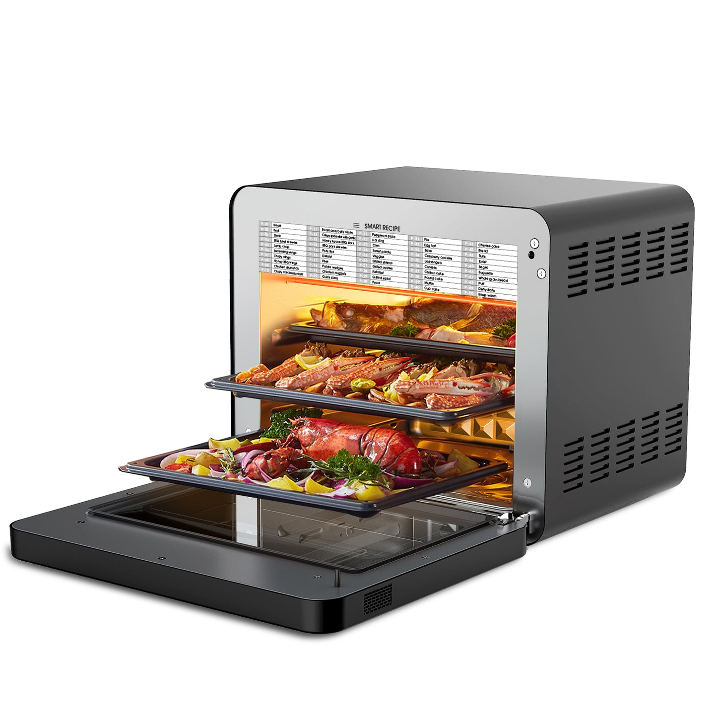 Air Fryer Toast Oven Combo Steam Convection Oven Countertop