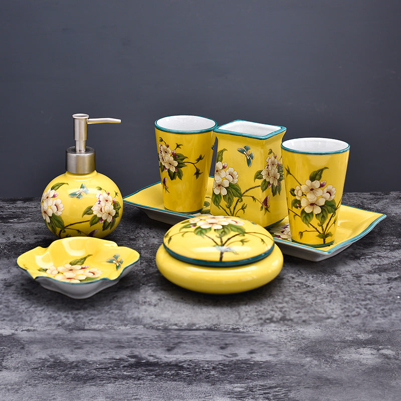 Wedding Supplies Ceramic Bathroom Components Set