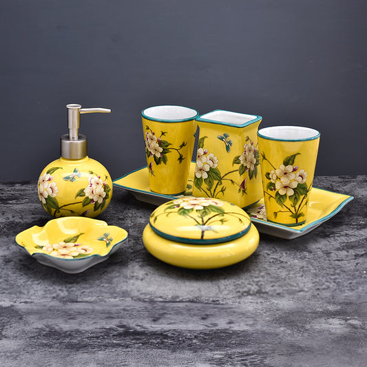 Wedding Supplies Ceramic Bathroom Components Set