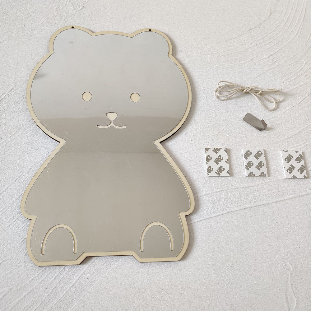 Ins Nordic Creative Home Decoration Crafts Rabbit Bear Acrylic Mirror