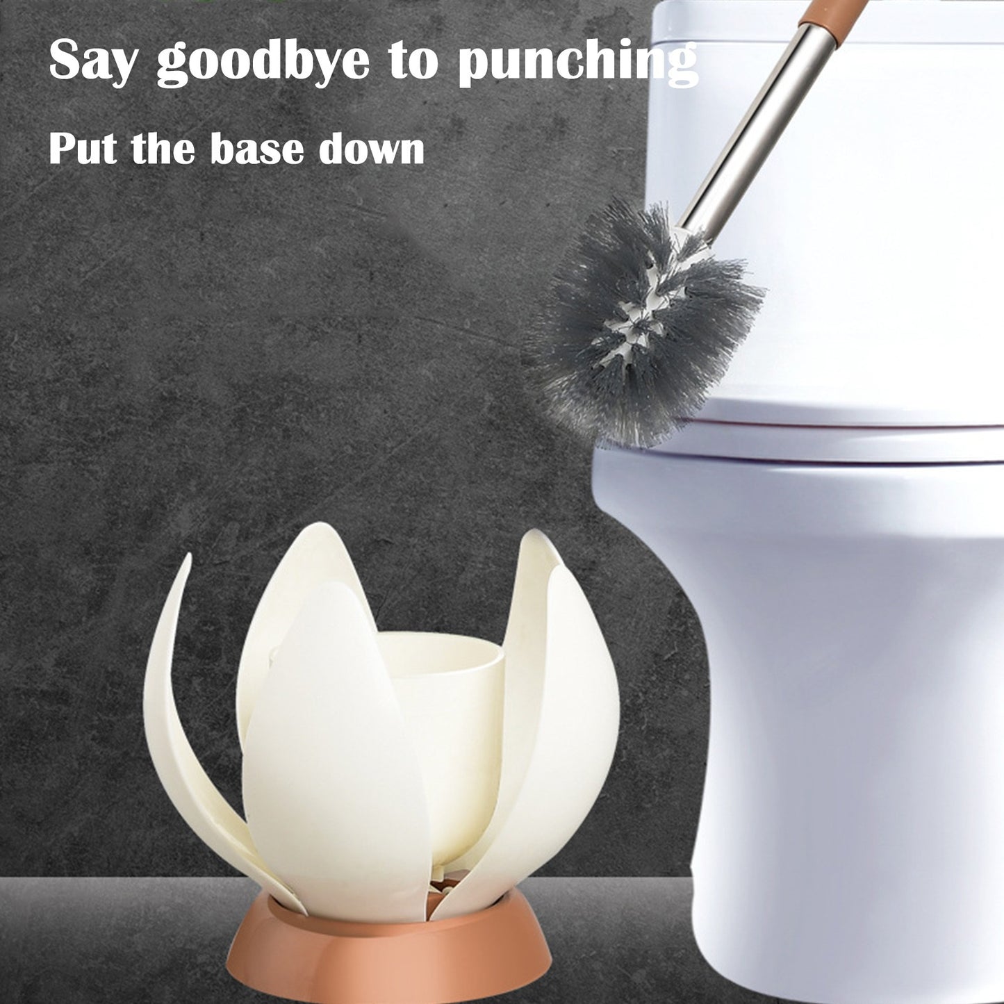 Soft Bristle Toilet Brush Holder Included Sturdy Easy Clean