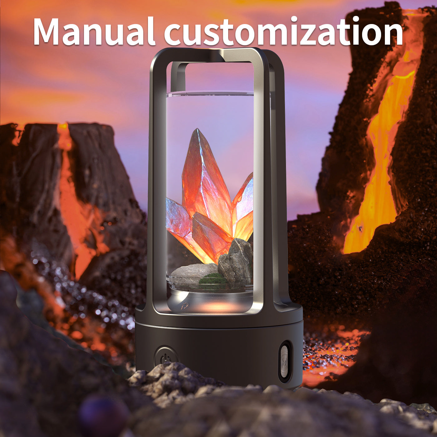 2 In 1 DIY Audio Crystal Light And Bluetooth-compatible Night Light