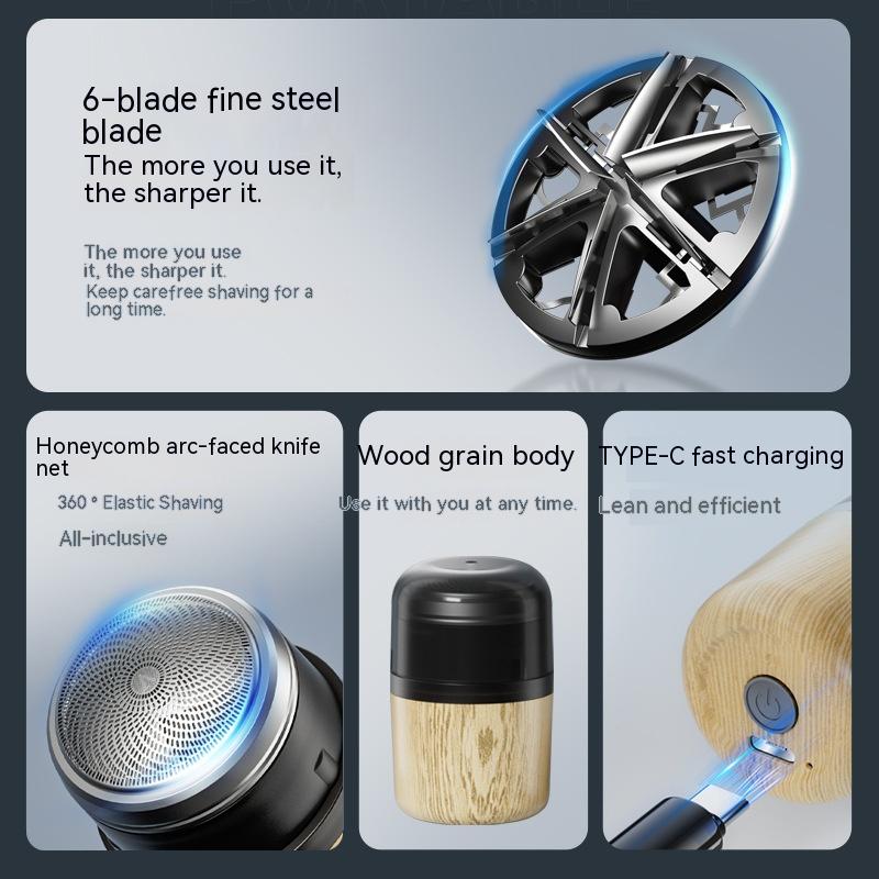 Mini Electric Shaver For Men Pocket Size Washable Cordless Trimmer