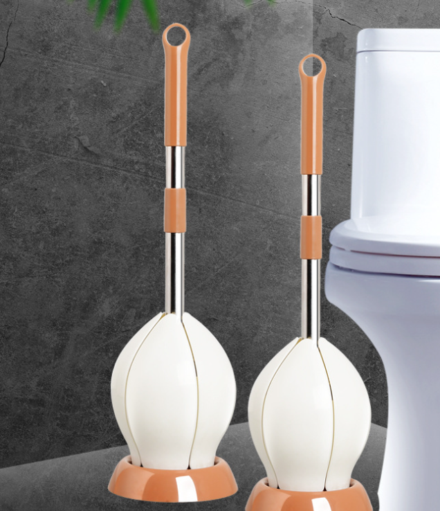 Soft Bristle Toilet Brush Holder Included Sturdy Easy Clean
