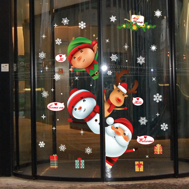 Christmas Door And Window Decorations Shop Window Glass
