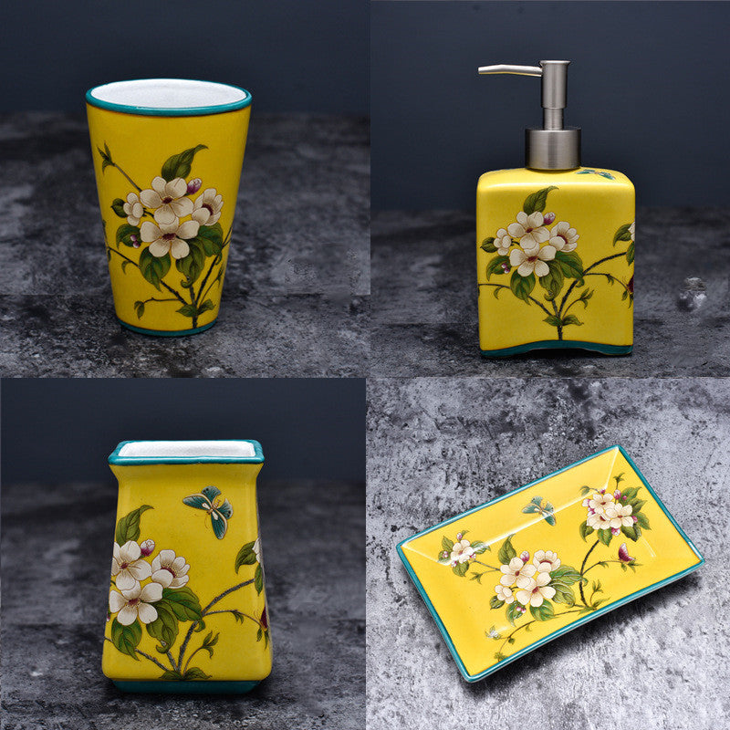 Wedding Supplies Ceramic Bathroom Components Set