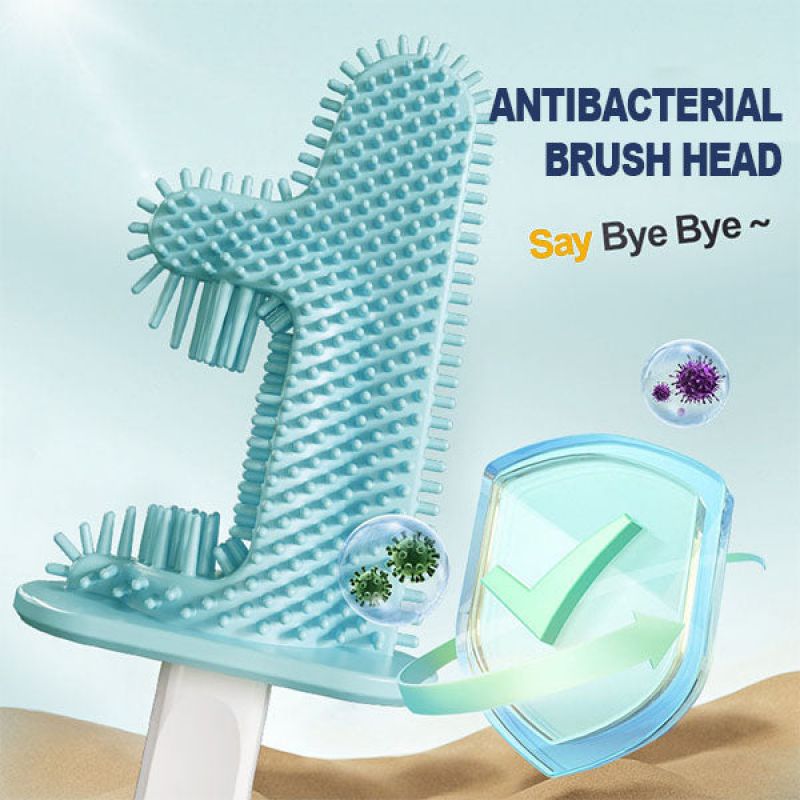 Household No Dead Corner Bathroom With Bucket Wall-mounted Cleaning Brush