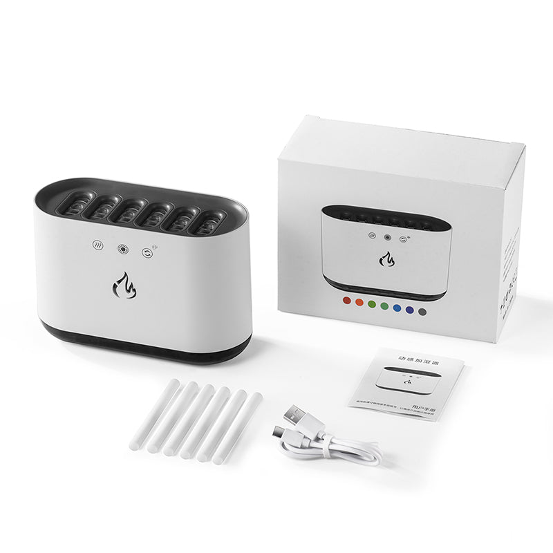 Dynamic Flame Humidifier USB Portable H20 Smart Ultrasonic Voice-Control