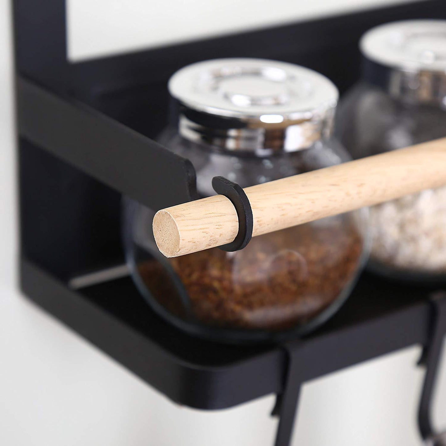 Multifunctional Hanger For Kitchen Sidewall Shelf