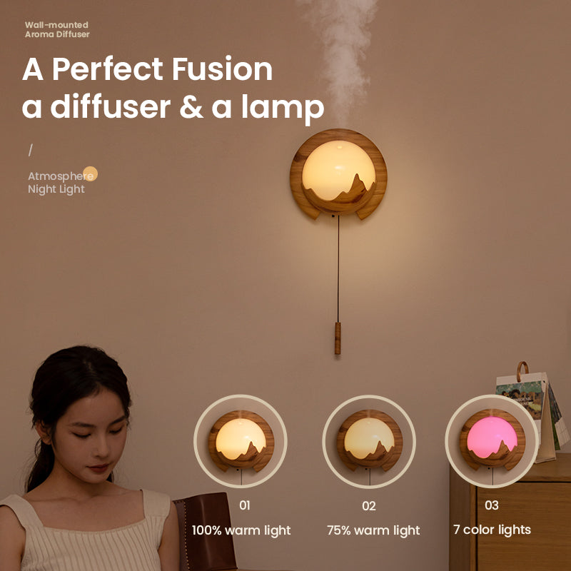 150ml Wall-mounted Aroma Diffuser Night Light