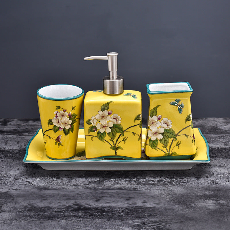 Wedding Supplies Ceramic Bathroom Components Set