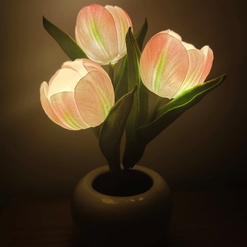 LED Tulip Night Light Simulation Flower Table Lamp LED Lights
