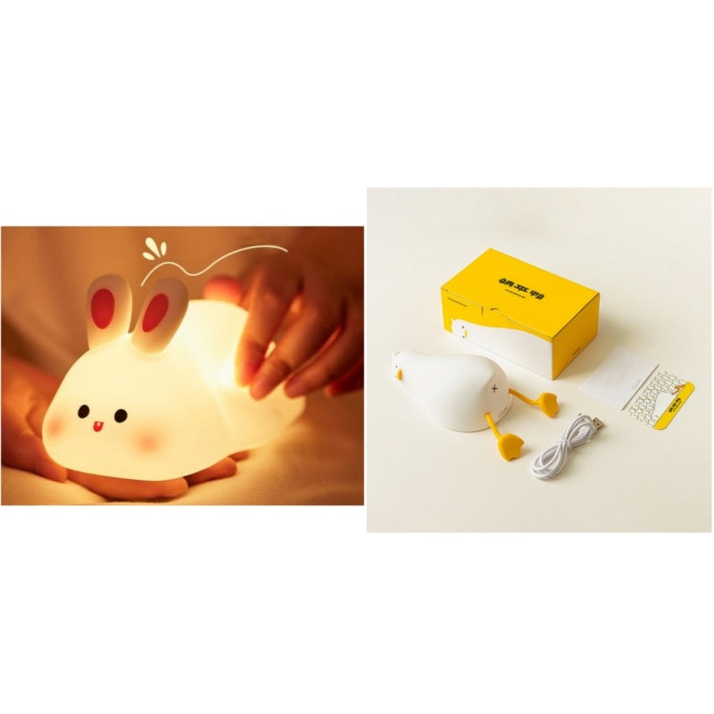 Cute Silicone Night Lights Sheep Cartoon Bedroom Lamp