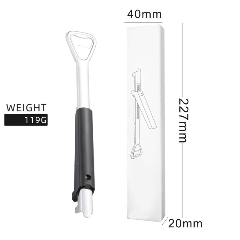 2-in-1 Adjustable Stainless Steel Can Opener Beer Starter