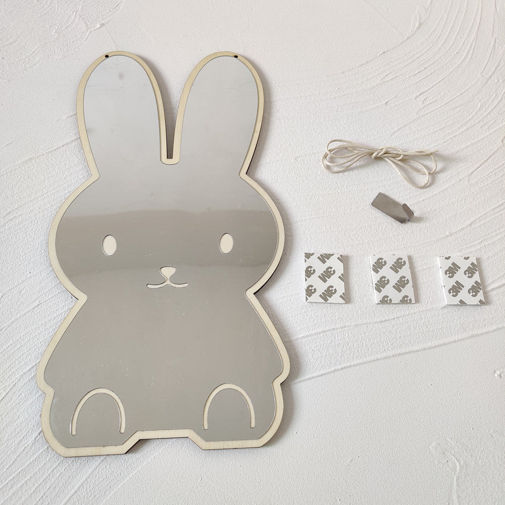 Ins Nordic Creative Home Decoration Crafts Rabbit Bear Acrylic Mirror