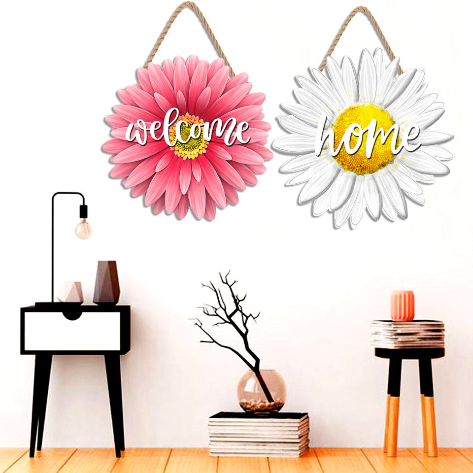 Small Household Daisies Hanging On The Door