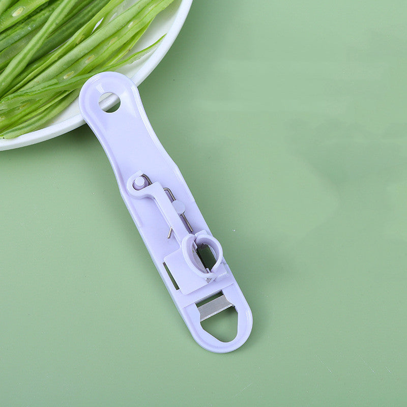 Green Bean Slicer Cutter Cut Fruit Vegetable Stringer Peeler