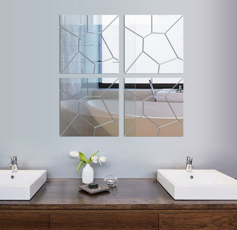 Home Decoration Geometric Puzzle Combination Mirror Wall