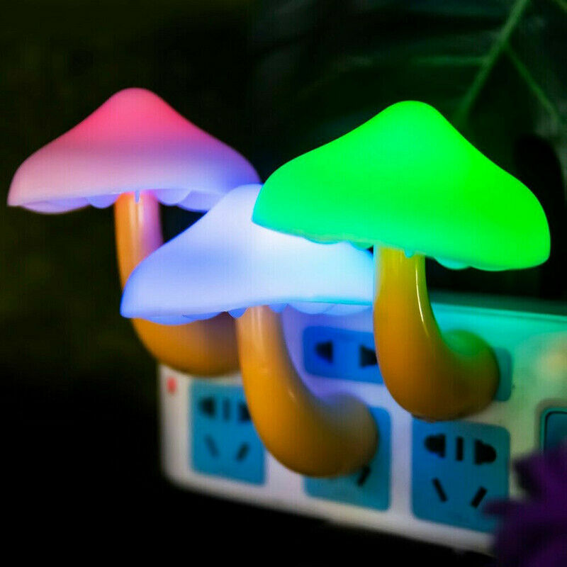 Mushroom-shaped LED Lights With Automatic Sensors Decoration Lamps