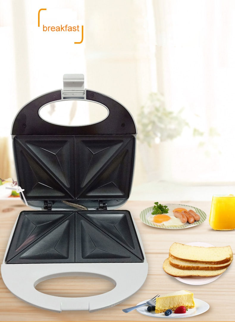 220V white color Double-sided breakfast sandwich machine